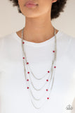Open For Opulence Red Necklace