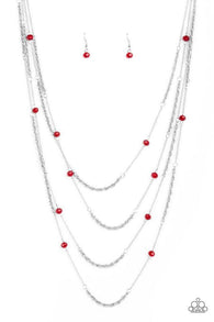 Open For Opulence Red Necklace
