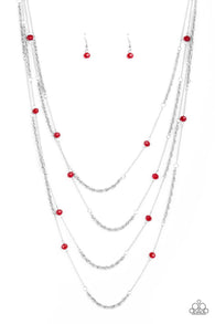 Open For Opulence Red Necklace