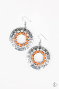 Organically Omega Orange Earrings