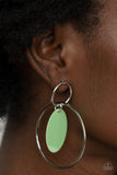 POP, Look, and Listen - Green Post Earrings