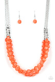 Pacific Picnic - Orange Necklace