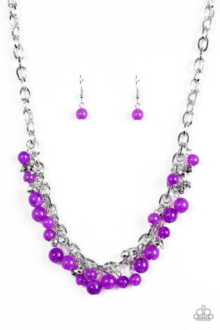 Palm Beach Boutique Purple Necklace-ShelleysBling.com-ShelleysPaparazzi.com