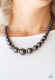 Party Pearls Black Necklace