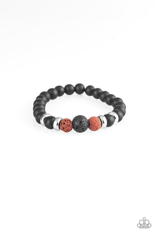 Patience Black Urban Bracelet-ShelleysBling.com-ShelleysPaparazzi.com