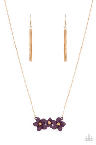 Petunia Picnic Purple Necklace