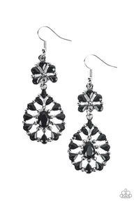 Posh Palooza Black Earrings