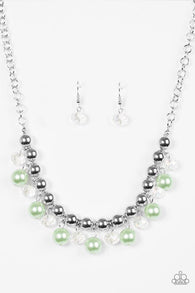 Power Trip Green Necklace-ShelleysBling.com-ShelleysPaparazzi.com