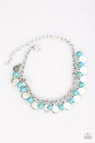 Prehistoric Prima Donna Blue Necklace and Bracelet Set-ShelleysPaparazzi.com-ShelleysPaparazzi.com