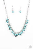 Prehistoric Prima Donna Blue Necklace and Bracelet Set-ShelleysPaparazzi.com-ShelleysPaparazzi.com