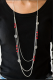 Pretty Pop-tastic Red Necklace