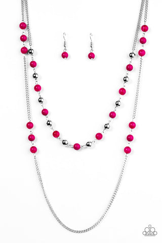 Prismatic Sunsets Pink Necklace-ShelleysBling.com-ShelleysPaparazzi.com