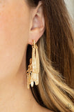 Pursuing The Plumes - Gold Earrings