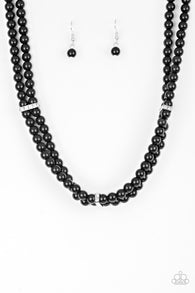 Put On Your Party Dress Black Necklace-ShelleysBling.com-ShelleysPaparazzi.com