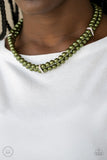 Put on Your Party Dress Green Necklace