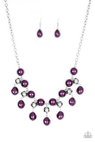 Queen of the Gala Purple Necklace