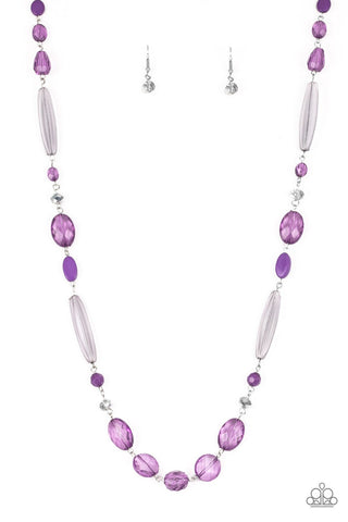 Quite Quintessence Purple Necklace-ShelleysBling.com-ShelleysPaparazzi.com