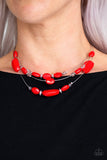 Radiant Reflection Red Necklace