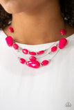 Radiant Reflections Pink Necklace