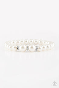 Radiantly Royal - White Bracelet