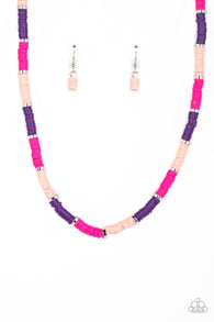 Rainbow Road - Pink Necklace