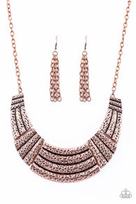Ready To Pounce Copper Necklace