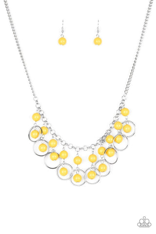 Midsummer Meadow - yellow - Paparazzi necklace – JewelryBlingThing