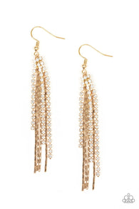 Red Carpet Bombshell Gold Earrings