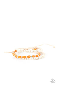 Refreshingly Rural - Orange Bracelet