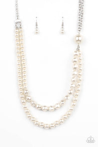 Remarkable Radiance - White Necklace