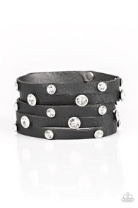 Rhinestone Reputation Black Urban Bracelet