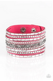 Rhinestone Rumble Pink Bracelet