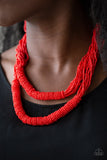 Right As Rainforest Red Necklace