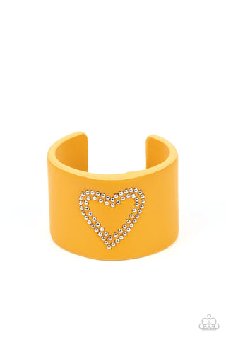 Rodeo Romance - Yellow Cuff Bracelet