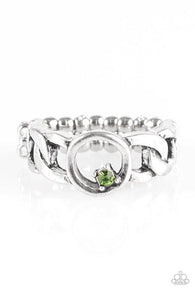 Rogue Sparkle Green Ring-ShelleysBling.com-ShelleysPaparazzi.com