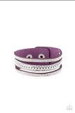 Rollin in Rhinestones Purple Urban Bracelet