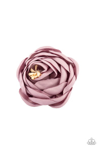 Rose Romance Purple Hair Clip-ShelleysBling.com-ShelleysPaparazzi.com