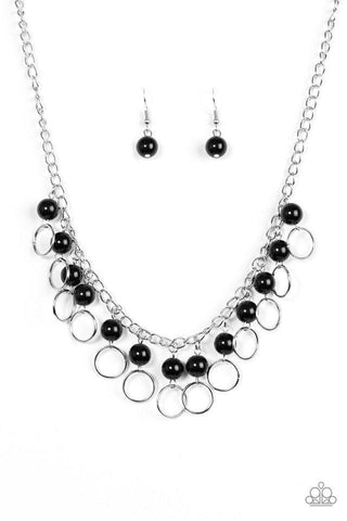 Run the Show Black Necklace-ShelleysBling.com-ShelleysPaparazzi.com