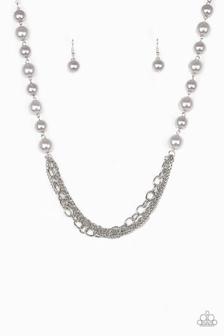 Runaway Bridesmaid Silver Necklace-ShelleysBling.com-ShelleysPaparazzi.com