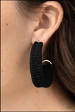 Rural Guru Black Hoop Earrings