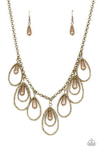 Rustic Ritz Brass Necklace-ShelleysBling.com-ShelleysPaparazzi.com