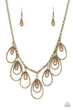 Rustic Ritz Brass Necklace-ShelleysBling.com-ShelleysPaparazzi.com