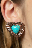 Rustic Romance - Copper Post Earrings