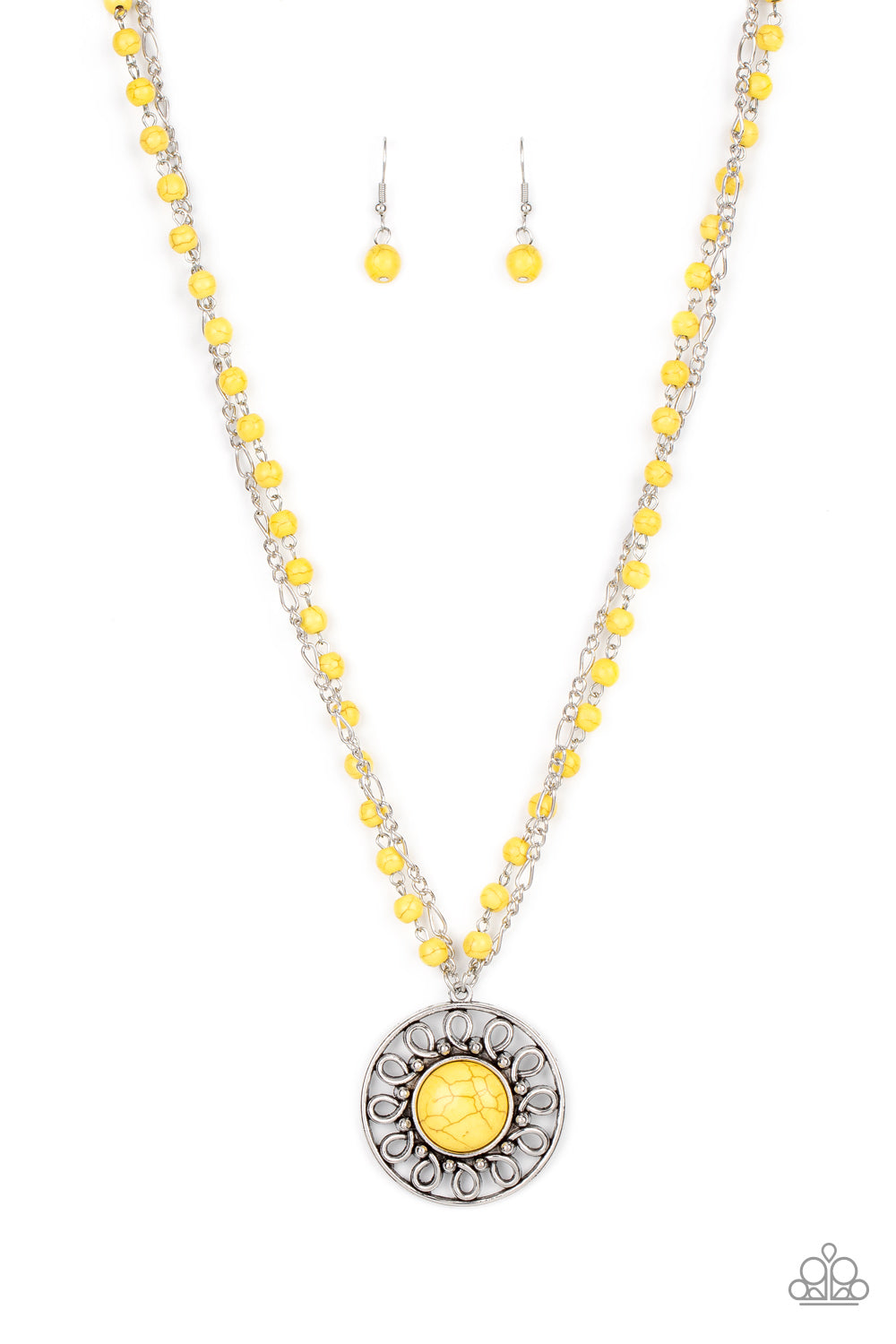 Really Rococo Yellow Necklace | Paparazzi Accessories | $5.00