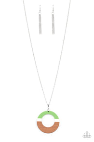 Sail Into the Sunset Green Necklace