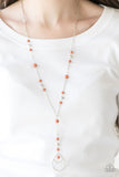 Sandstone Savannahs Orange Necklace