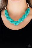 Savannah Surfin Blue Necklace-ShelleysBling.com-ShelleysPaparazzi.com