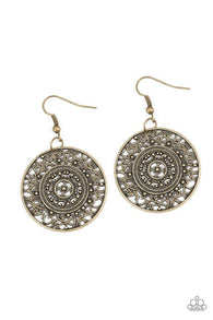 Say You Wheel Brass Earrings-ShelleysBling.com-ShelleysPaparazzi.com