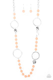 Sea Glass Wanderer Orange Necklace