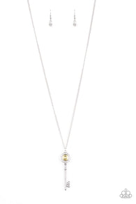 Secret Shimmer Yellow Necklace